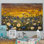 «White Daisies Flowers On Sunset», reproduction sur toile flottante