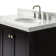 Ariel Cambridge 36 In. Right Offset Vanity With 2 In. Carrara Marble Countertop