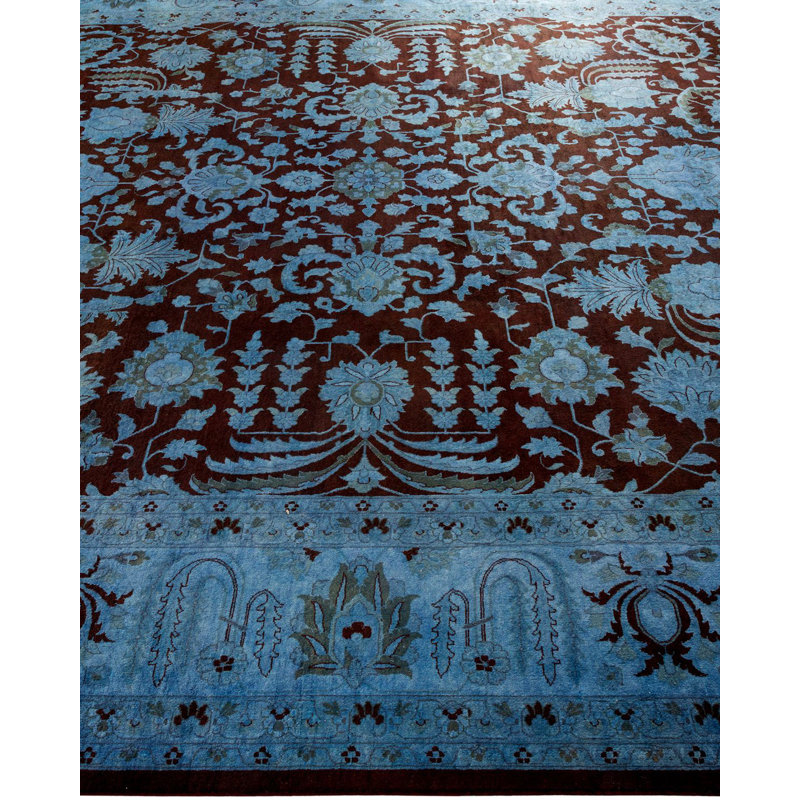 Fine Vibrance One-of-a-Kind 9'2" x 12'4" Hand Knotted Area Rug