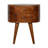 Chestnut Rounded Bedside Table