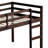 Solid Wooden, Rubber Wooden Loft Bed with Ladder, Bed Platform of Strengthened Slats-1005813444