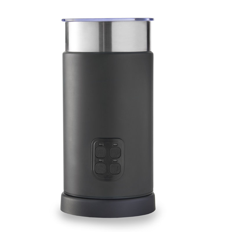 MisterChef Stainless Steel Automatic Milk Frother, Black