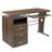 Picabo Computer Desk with Three Drawer Single Pedestal and Pull-Out Keyboard Tray-1603306032