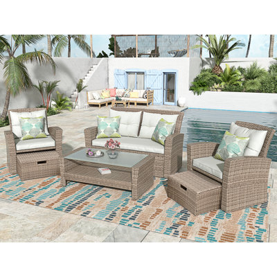 U-Style Patio Furniture Set
