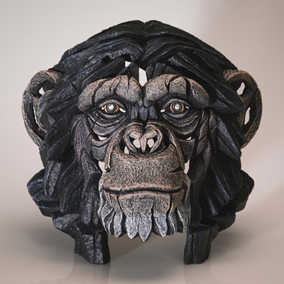 Figurine de buste de chimpanzé Enesco Edge 11,93 pouces