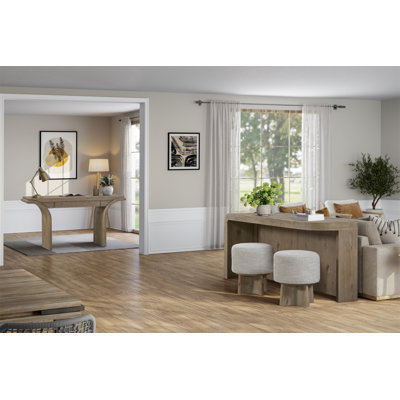 Banc de divertissement avec tabourets English Knotty Oak