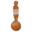 Fish-Shaped 18"H Mango Wood Wall Spoon with Hand-Painted Pattern
