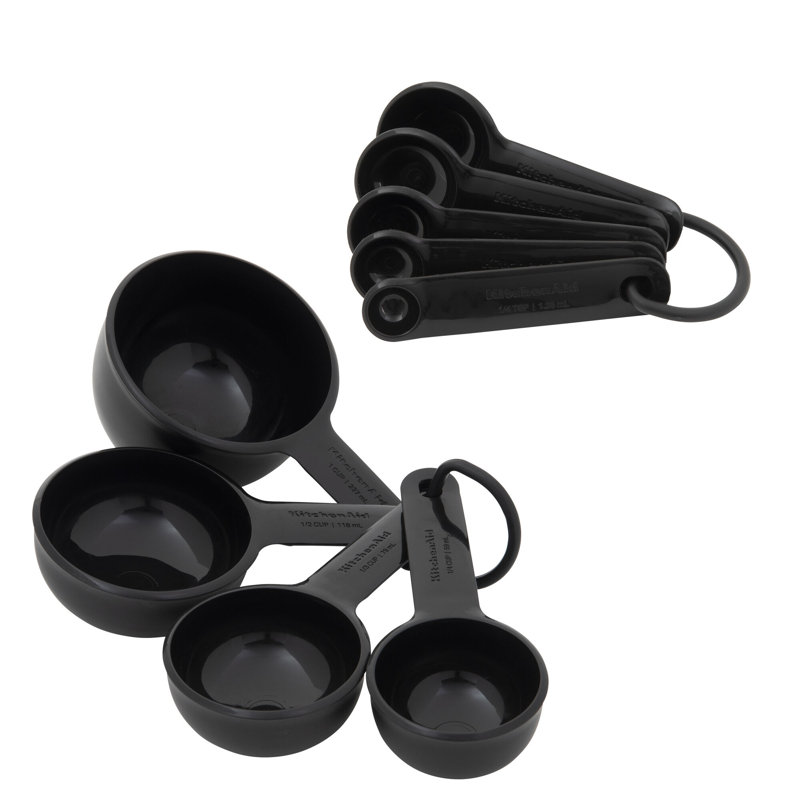 KitchenAid® Universal Measuring Cup and Spoon Set, 9 Piece, Black