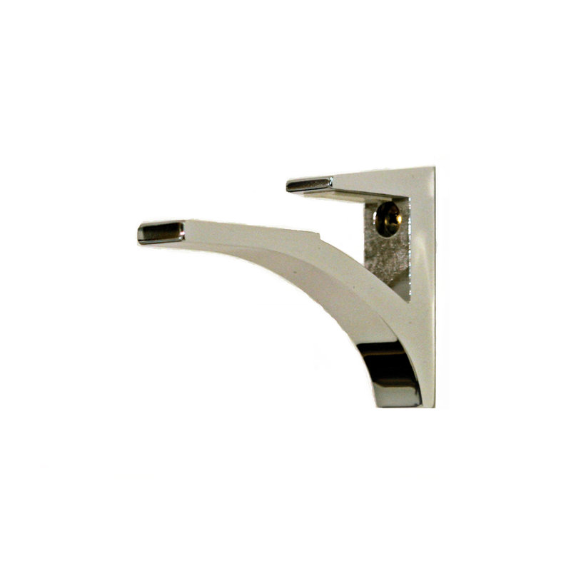 Dasheika Glass Accent Shelf, Chrome, 24" W x 10" D