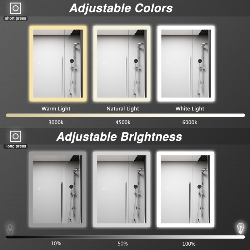 Aisla Rectangle Mirror, 70cm x 50cm