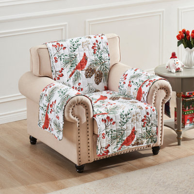 Holiday Reversible Armchair Slipcover