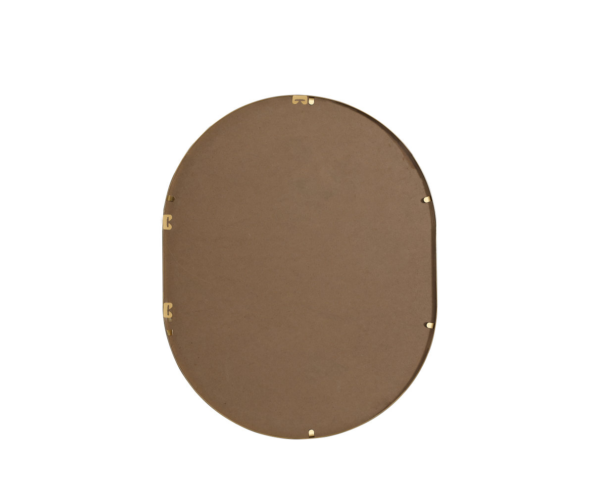 Sabine Metal Pill Wall Mirror, Brass, 30" x 24"
