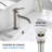 Bathroom Sink Pop Up Drain Stopper with 12" tailpiece, with Overflow-88893314