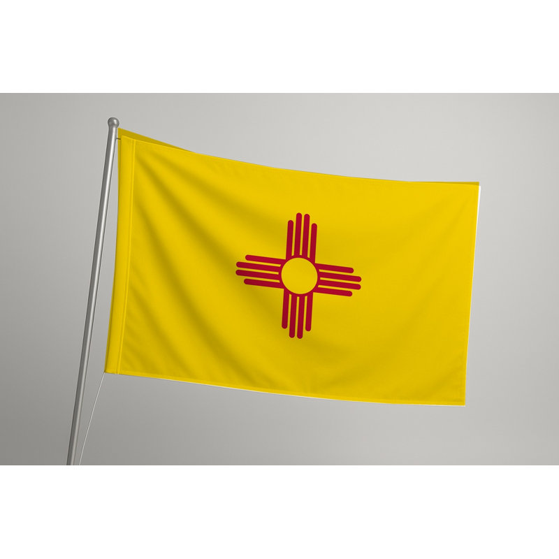 Drapeau de l'État du Nouveau-Mexique — Drapeau extérieur, H 36 po x l 60 po