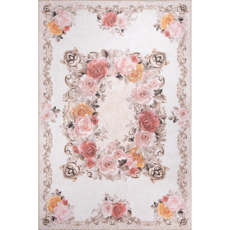 Tapis beige Ottilie, Rectangle 7 pi 7 po x 10 pi 10 po