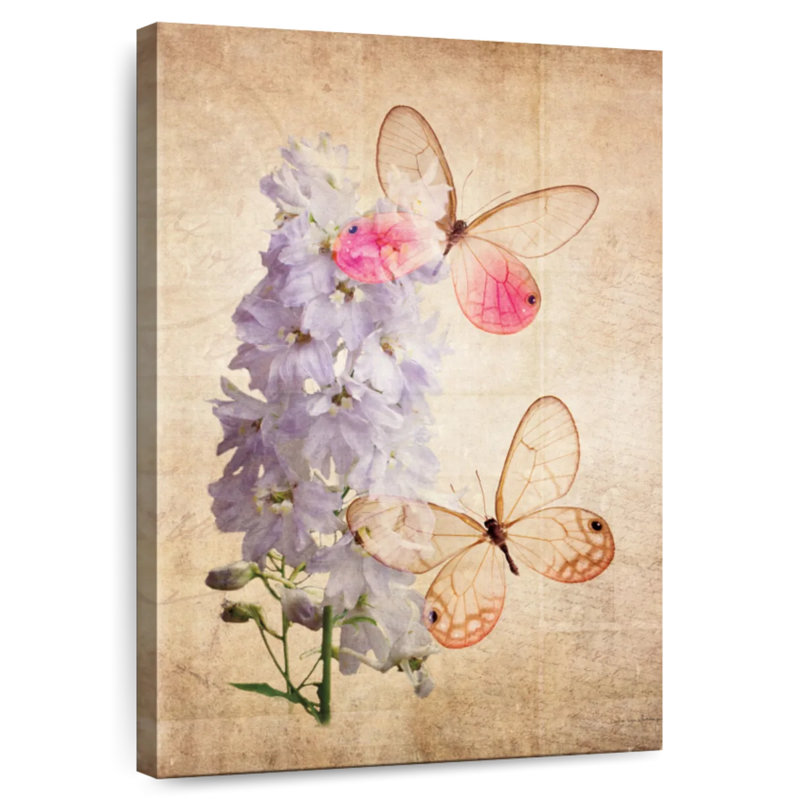 Brampt Butterfly Botanical I, 36" H x 24" W