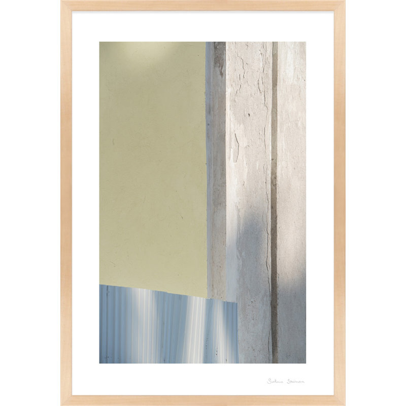 SV01709_Sun And Concrete 1 By Svetlana Smirnova - Framed Wall Art, Maple Framed, 25" H x 17.5" W x 1.25" D