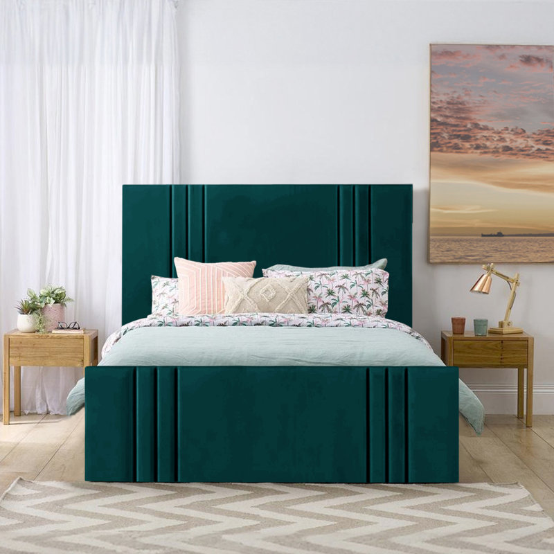 Mishayla Storage Bed, 135 x 190 cm, Mallard