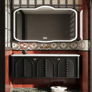 French style simple bathroom cabinet