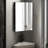 Eastbrook Corner Mount Framed 2 Door Medicine Cabinet with Mirror-2087190562