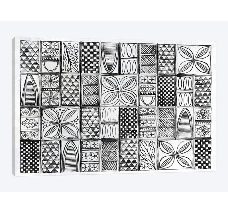 « patterns of the amazon b&w i », impression sur toile, H 18 po x l 26 po x P 1,5 po