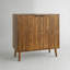 Farmhouse Cerda Buffet Cabinet with Slatted Doors and Adjustable Storage for Multi-Room Use.