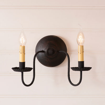 Wilham Wood Candle Wall Light
