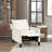 Traditional Living Room Furniture Push Back Reclining Chair 1Pc Textured Fabric Upholstery Nailhead Trim Solid Wood Frame