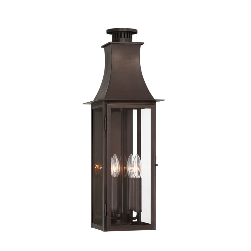Lanterne murale d'extérieur 4 lumières Quintay - Grand, H 25 po x l 8,5 po x P 9,5 po