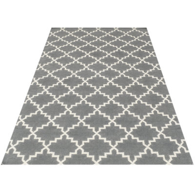 Eugenie Geometric Hand Woven Area Rug