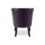 Fauteuil d'appoint en cuir synthétique 25,6 po x 27,2 po x 32,8 po avec garniture de rivets