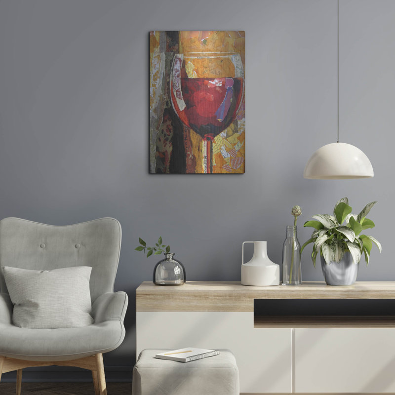 Winston Porter «Vino» par St. Hilaire Elizabeth, art mural en métal, H 24 po x l 16 po