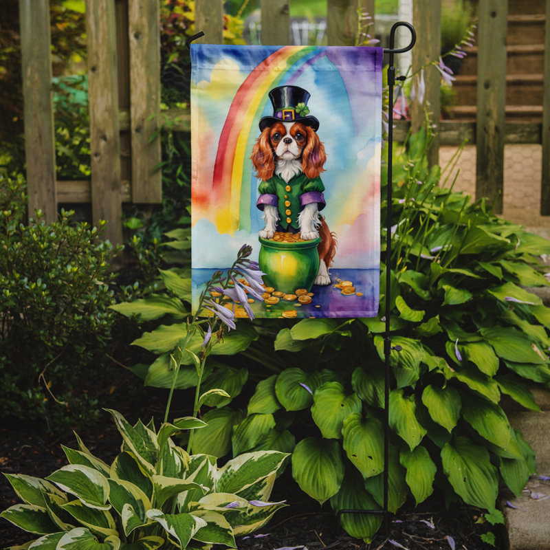 Drapeau de jardin double face en polyester H 15,5 po x l 11,25 po St Patrick's Day