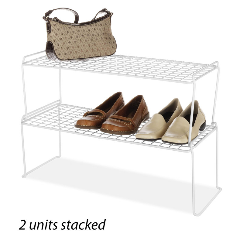 6 Pair Stackable Stacking Shelf