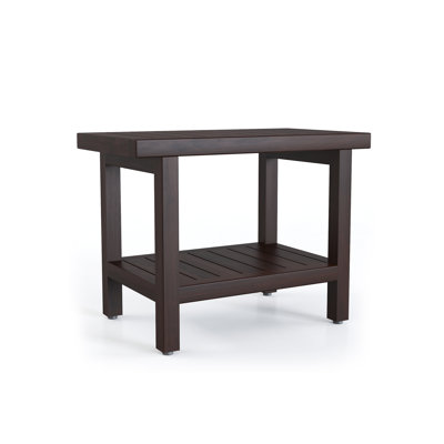 Spa Teak Shower Bench with Shelf