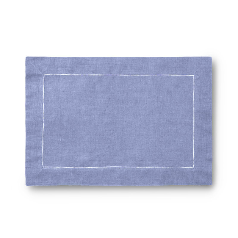 Festival Linen Rectangle Placemats, Bluebell