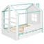 Structure de lit double pleine grandeur avec lit gigogne coulissant, tablettes de rangement à queue et lumières DEL fraîches-403524857-403524743