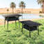 Table de camping portative pour pique-nique en plein air barbecue petite table pliante en aluminium avec sac de rangement, sac de transport