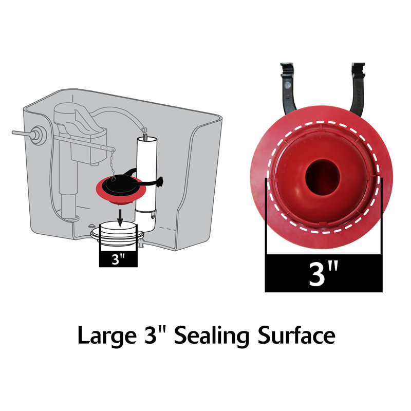 TOTO® Replacement Flapper for Select TOTO 3 Inch Flush Valve Tanks