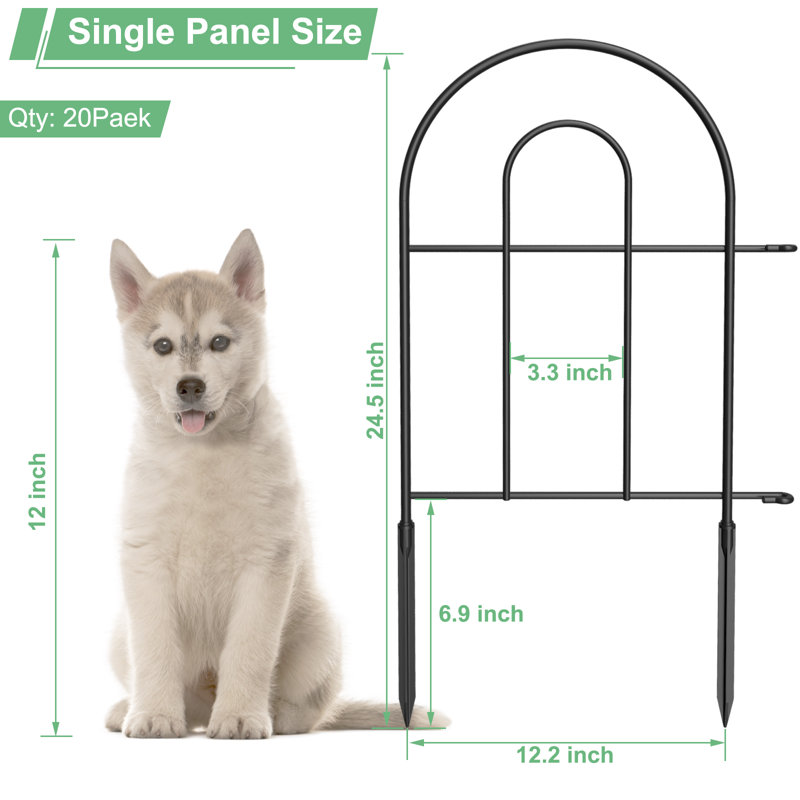 24.5 H x 12.2 W Included
