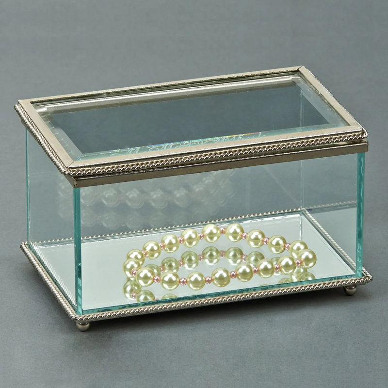 Boîte à bijoux à charnière rectangulaire, Oui