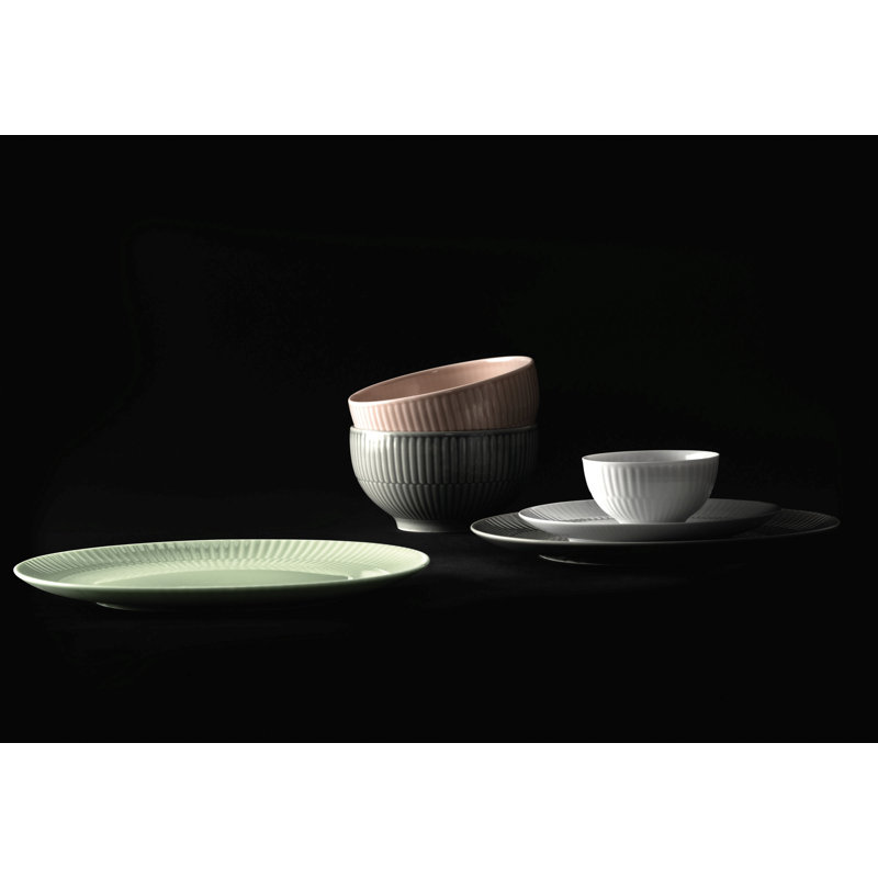 Amina 27.8cm Porcelain Dinner Plate, Green