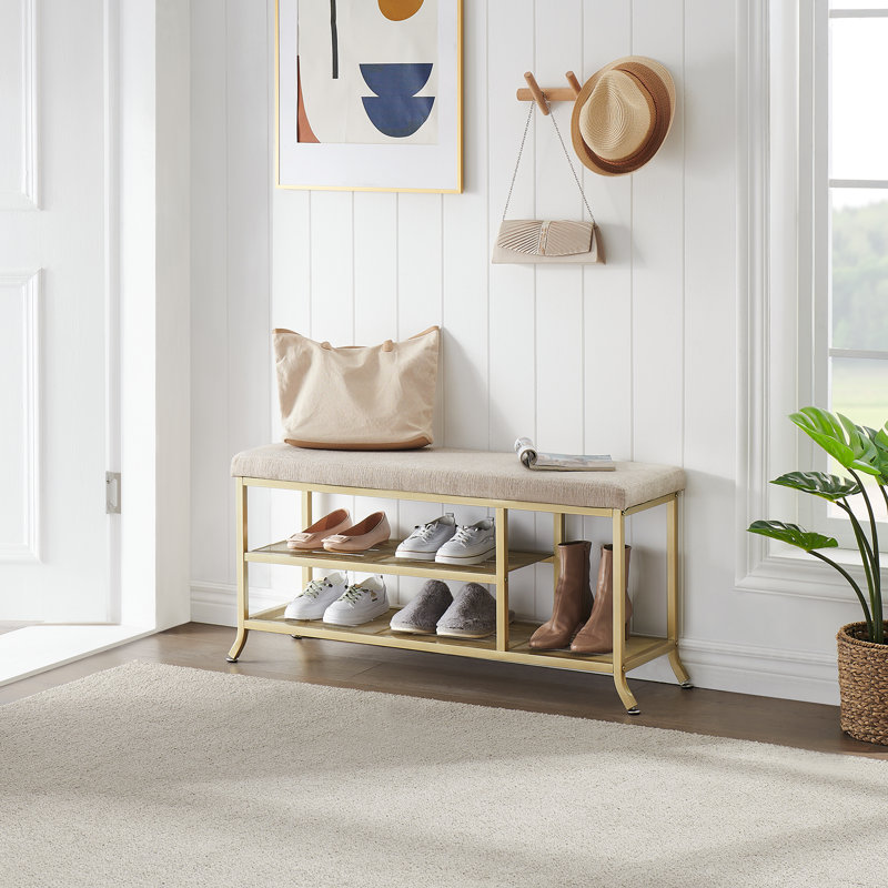 Pace-Saving Shoe Bench with Storage Compartment