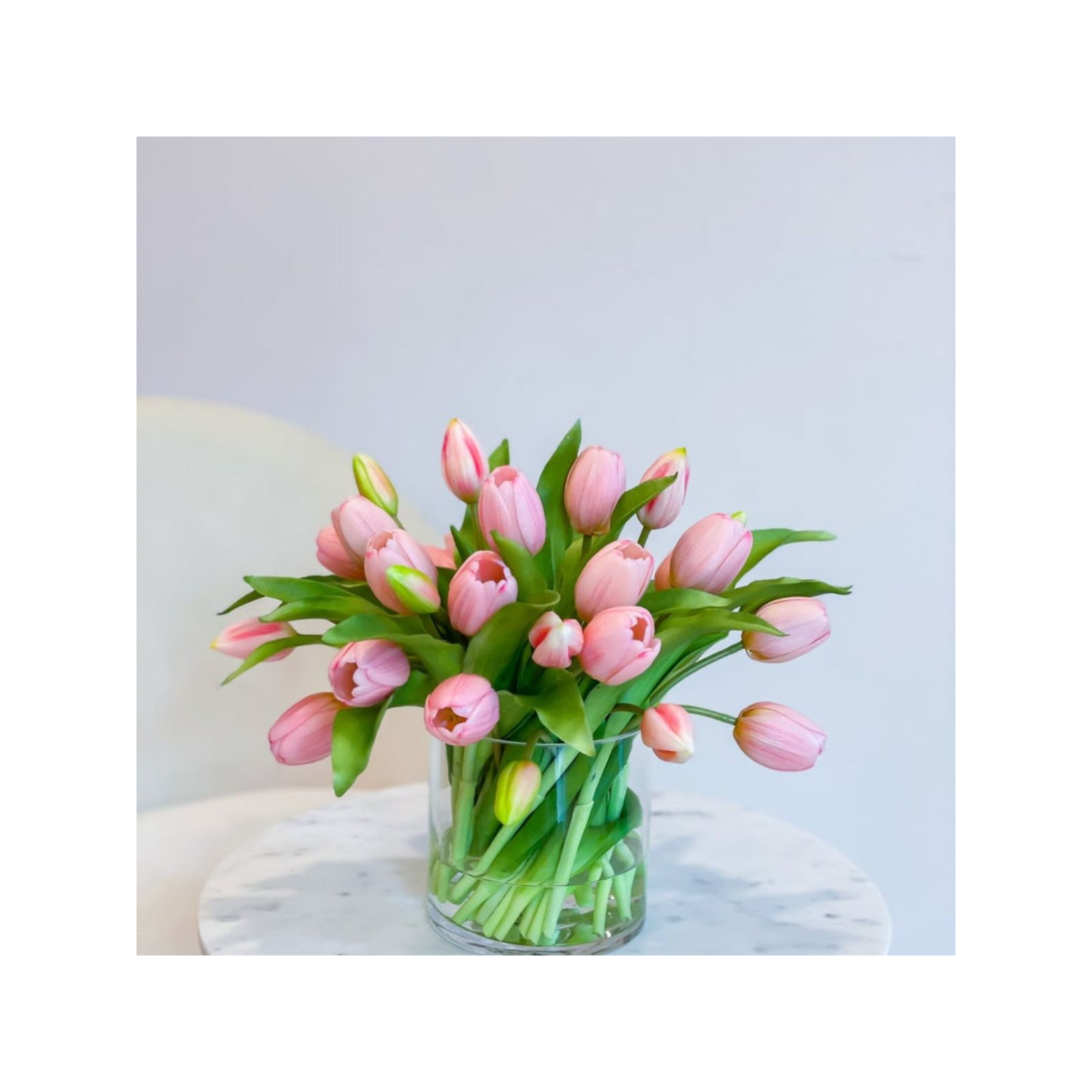Tulips in Vase, Pink