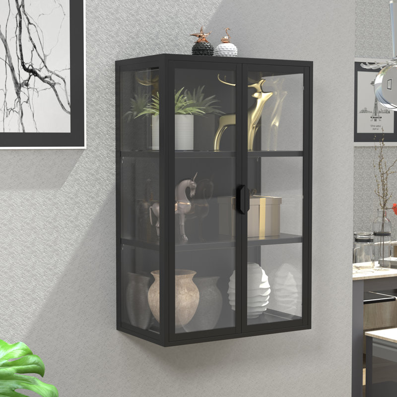 Pelico Display Cabinet, Black