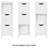 Bathroom Floor Cabinet with 2 Drawers and 1 Shelf-215413100