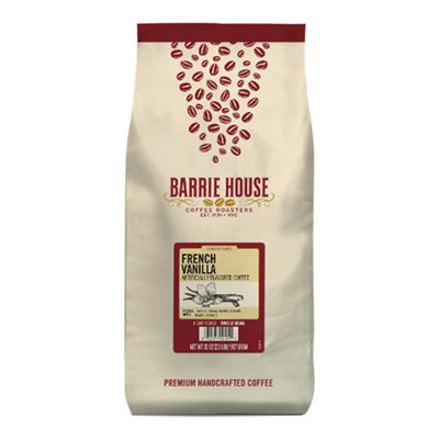 Barrie House French VaniLLa FLavored WhoLe Bean Coffee 2 Lb . - WS-110BHWBVANIL