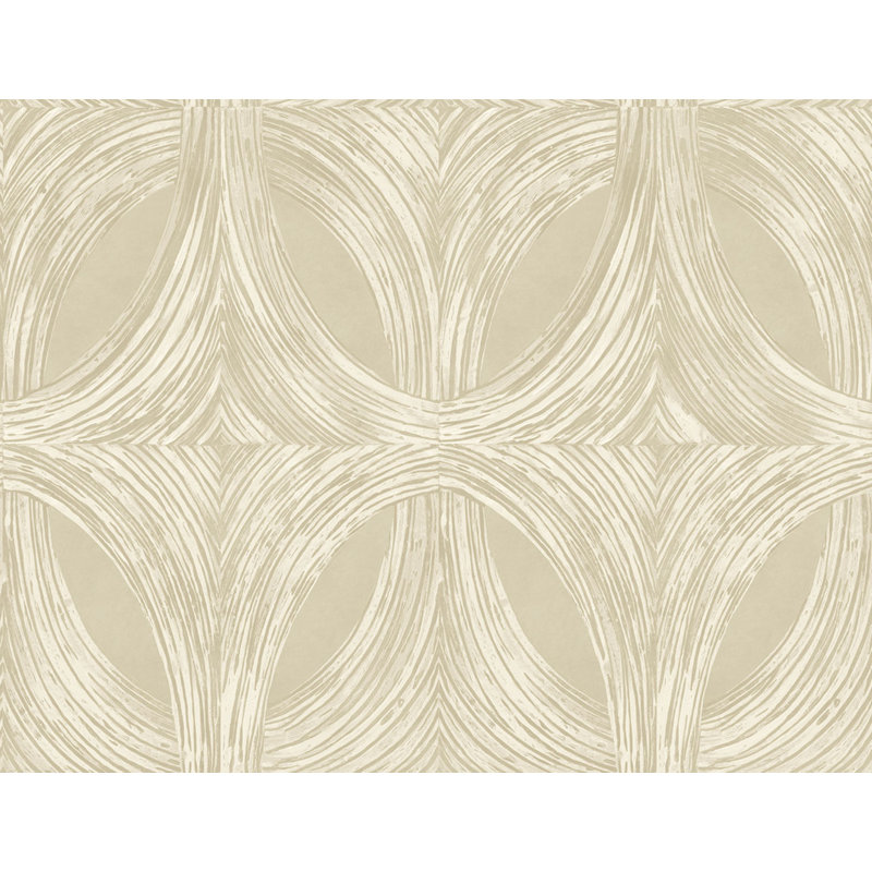 Becerril Abstract Double Roll, Beige/White