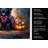 Black Newfoundland Puppy Halloween Kitchen Towel-223249955