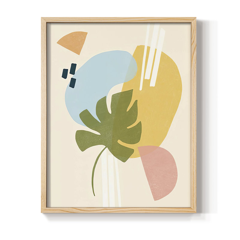 «Memphis Symphony II», reproduction encadrée - bois massif, H 11 po x l 9 po, Naturel